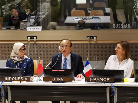 Hou Kai, Auditor General of the National Audit Office of China, attends the 80th regular session of UN Boards of Auditors in New York, July 22, 2026. (Photo: National Audit Office)