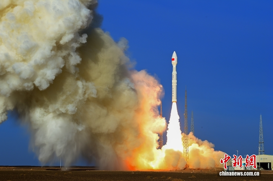 China successfully sends five satellites into space aboard the Lijian-1 Y15 carrier rocket the Dongfeng commercial space innovation pilot zone, July 24, 2026. (Photo: China News Service/Wang Jiangbo)