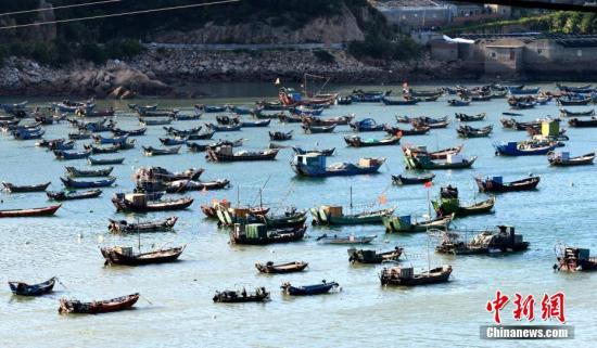 Fishing boats are seen docked at a port in Fujian Province. (File photo: China News Service/Wang Dongming)