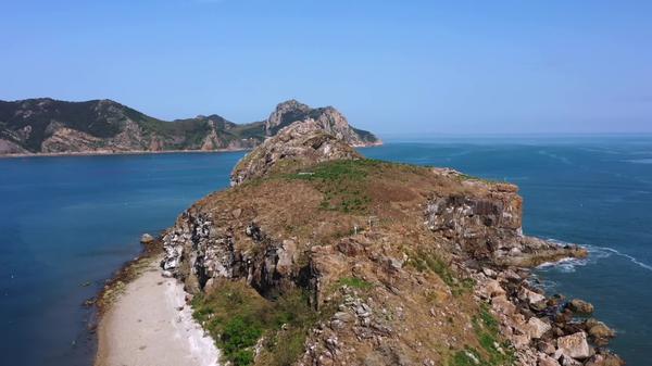 A view of the Changshan Islands in Dalian, northeast China's Liaoning Province. (Screenshot from CNS video)