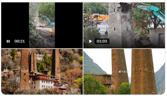 Rumor of 'ancient watchtower in Xizang forcibly demolished' debunked