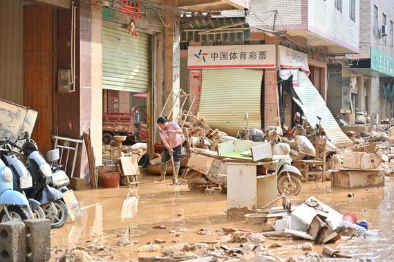 Flood hits Guangxi. (Photo/China News Service)