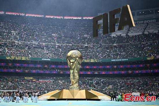 Photo taken on June 11, 2026 shows Mexico City's opening ceremony of FIFA World Cup 2026. (Photo/Agencies)