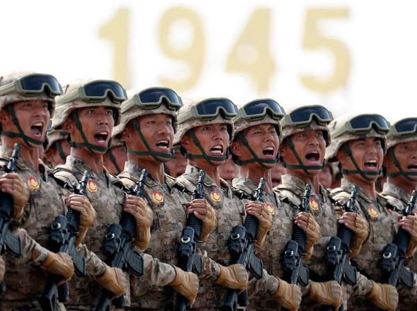 A formation of the Chinese People's Liberation Army's Cyberspace Force attends a military parade of a grand gathering to commemorate the 80th anniversary of the victory in the Chinese People's War of Resistance against Japanese Aggression and the World Anti-Fascist War, in Beijing, capital of China, Sept. 3, 2025. (Xinhua/Li Ming)