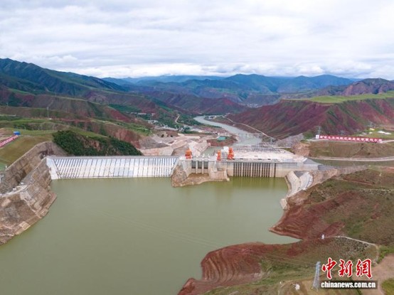 Aerial view of Ma’erdang Hydropower Station, July 26. (Photo: Ma’erdang Hydropower Station)