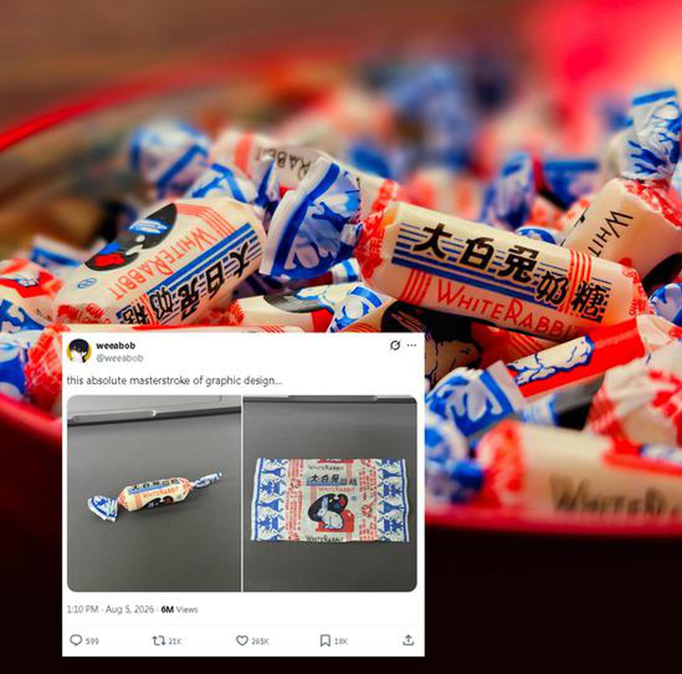 China In Photos: A 60-year-old Chinese candy wrapper is going viral on social media