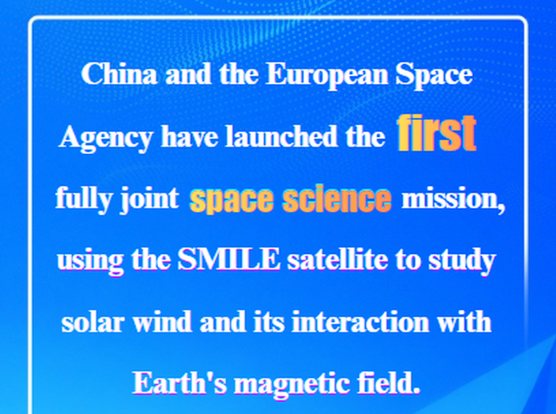 China-Europe SMILE satellite launched to study Earth's magnetic environment