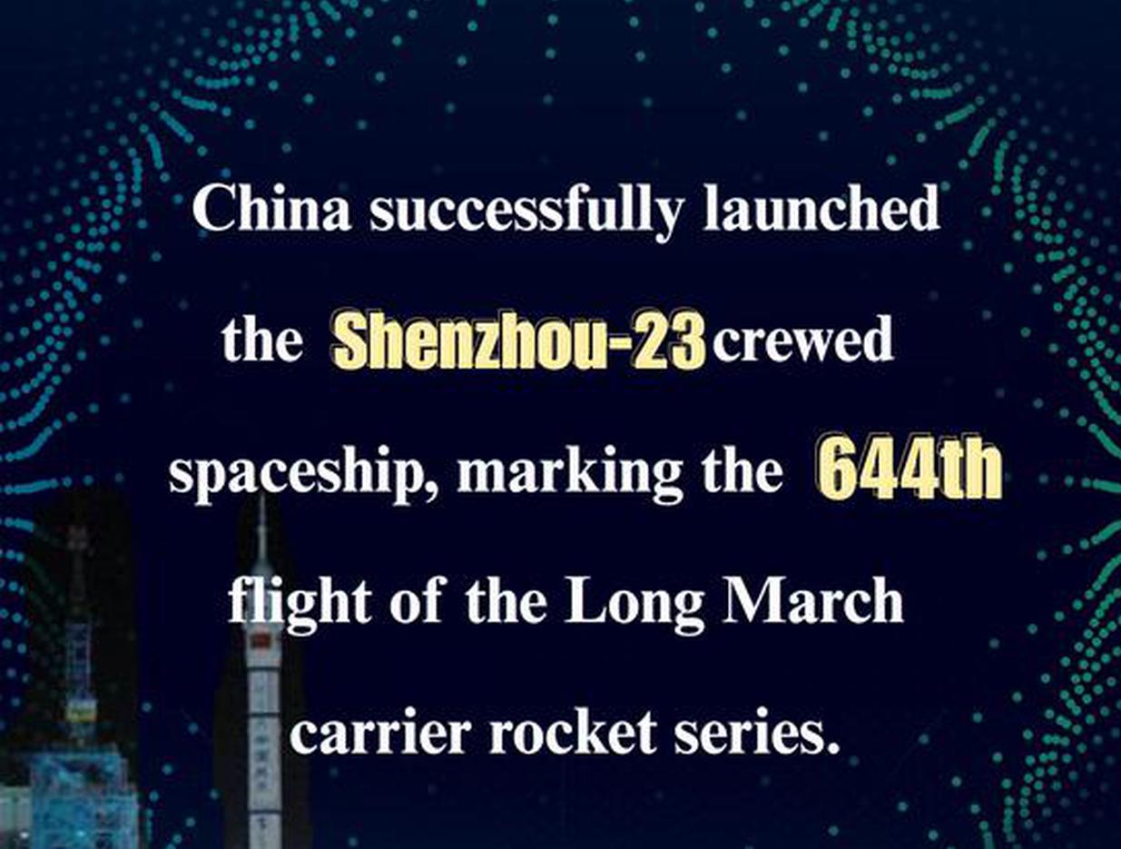 China launches Shenzhou-23 crewed spaceship