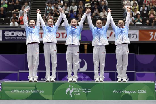 China wins women's team gymnastics gold at Aichi-Nagoya Asian Games