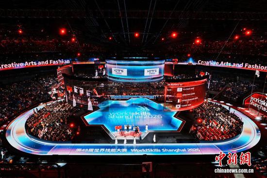 The 48th WorldSkills Competition closes in Shanghai, Sept. 27, 2026. (Photo: China News Service)