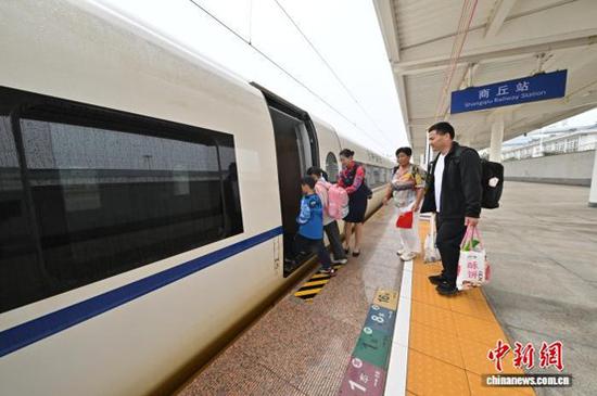 New high-speed rail link shortens Shangqiu-Beijing trip by almost an hour