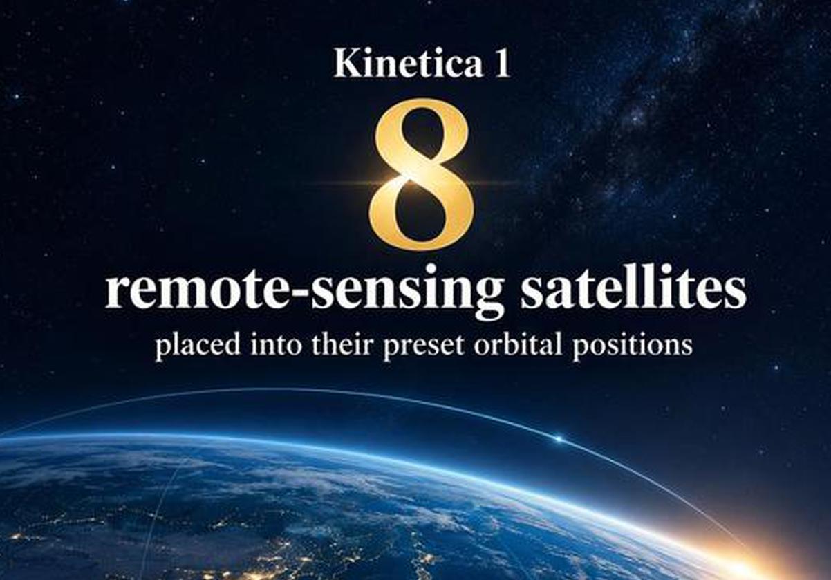 Kinetica 1 launches eight remote-sensing satellites