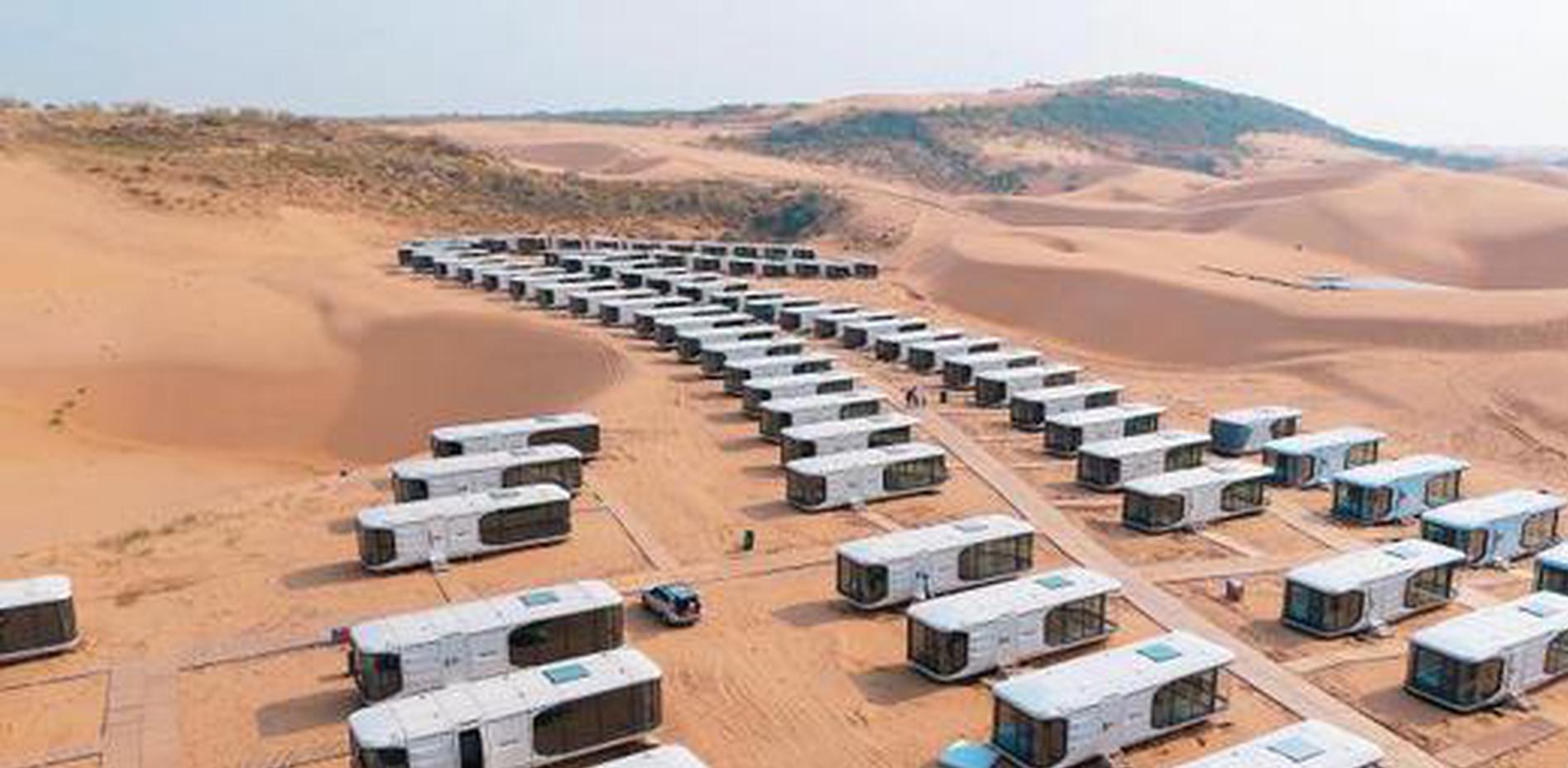 'Space capsule' camp in Kubuqi Desert emerges as popular destination for international visitors