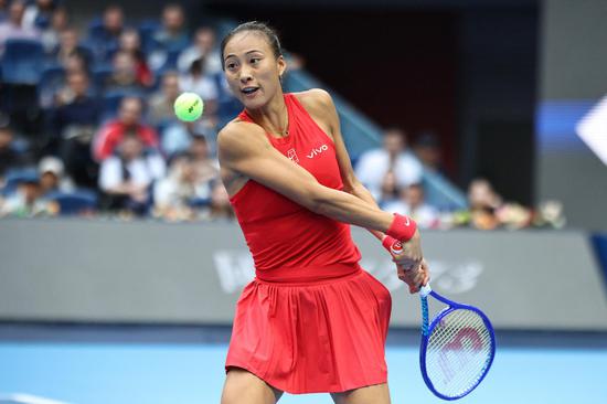 China's Zheng Qinwen reaches China Open semifinals, matching best run