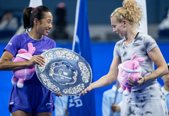 Zhang Shuai and Katerina Siniakova finish runners-up in China Open women's doubles
