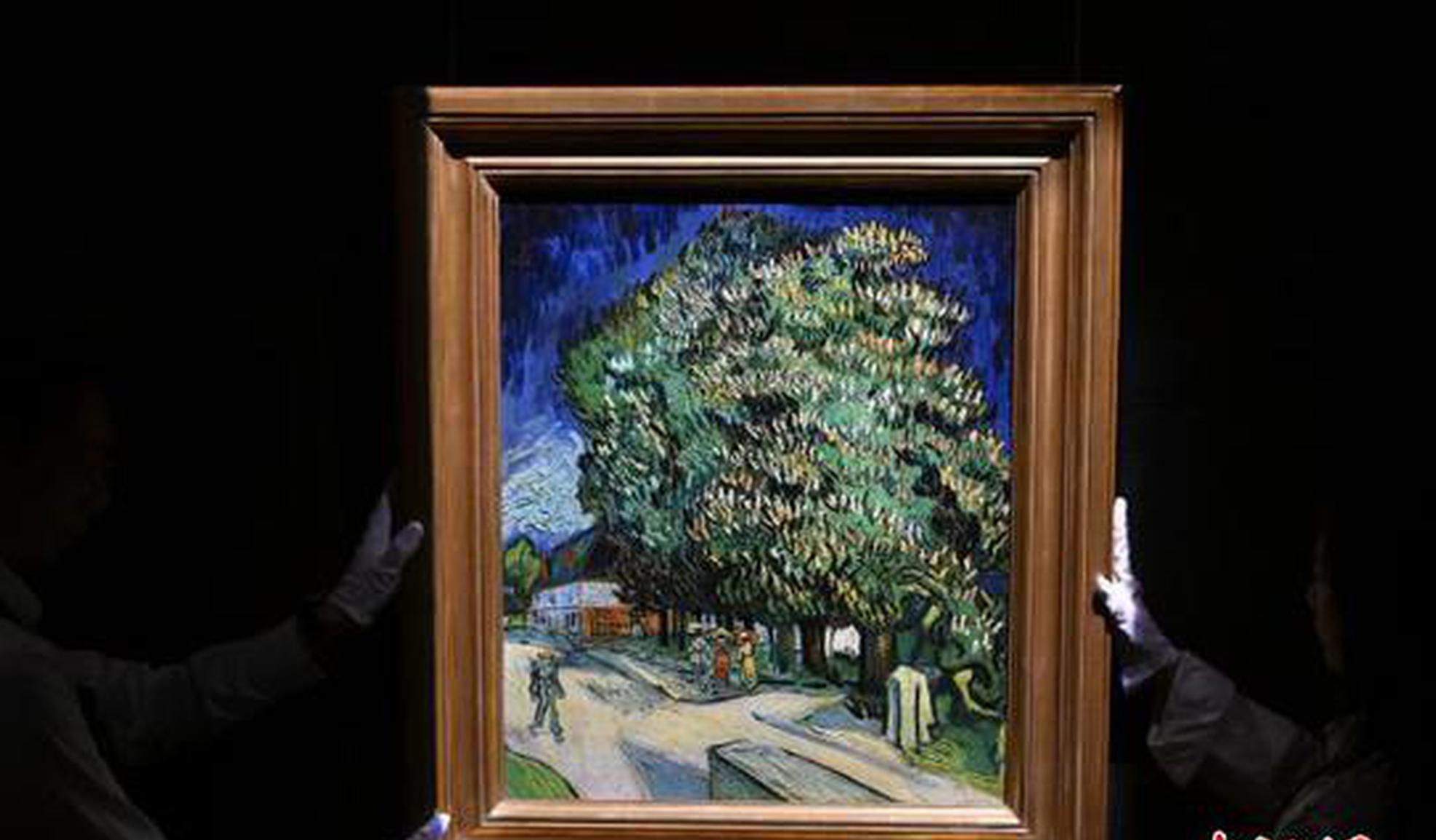 Van Gogh's Chestnut Trees in Blossom goes on show in Hong Kong, valued at $180 million