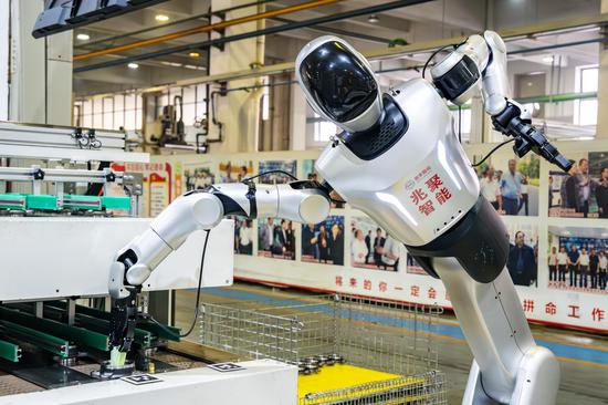 Humanoid robots join the workforce at auto parts factory in Hangzhou
