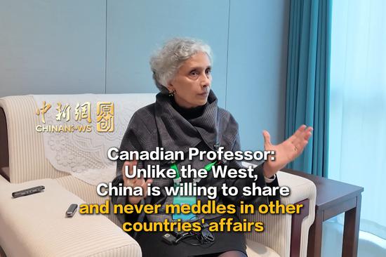 Canadian professor: Unlike the West, China is willing to share and never meddles in other countries' affairs
