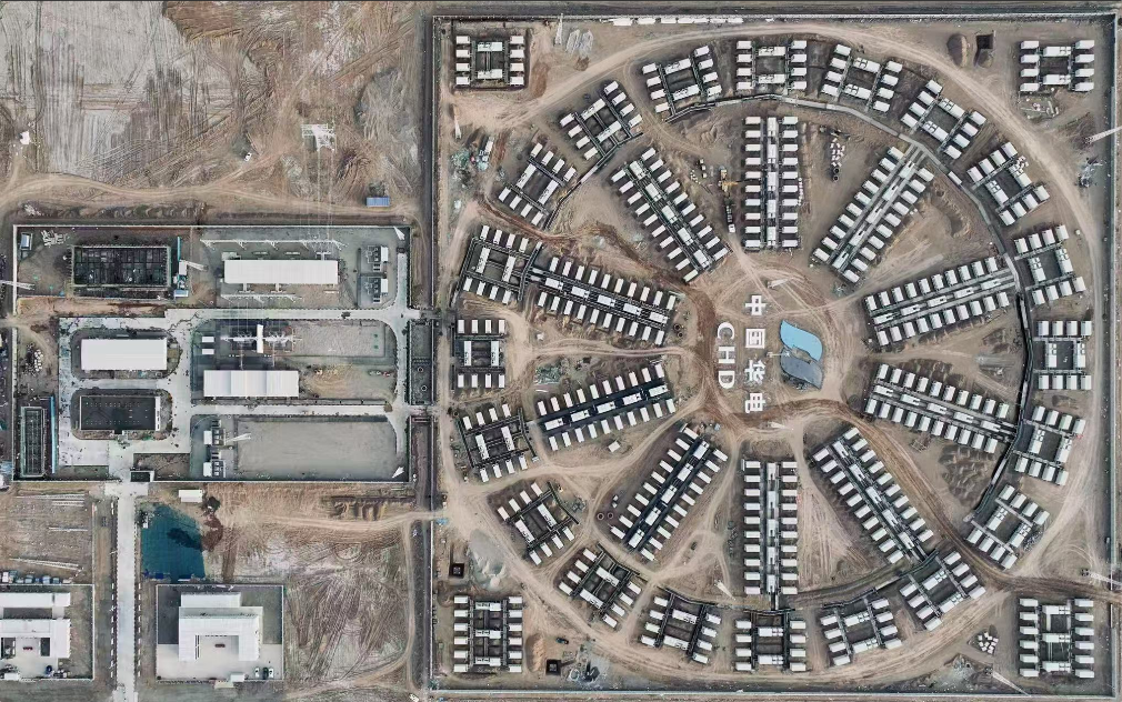 华电喀什新能源有限公司储能电站航拍图。陈有录 摄