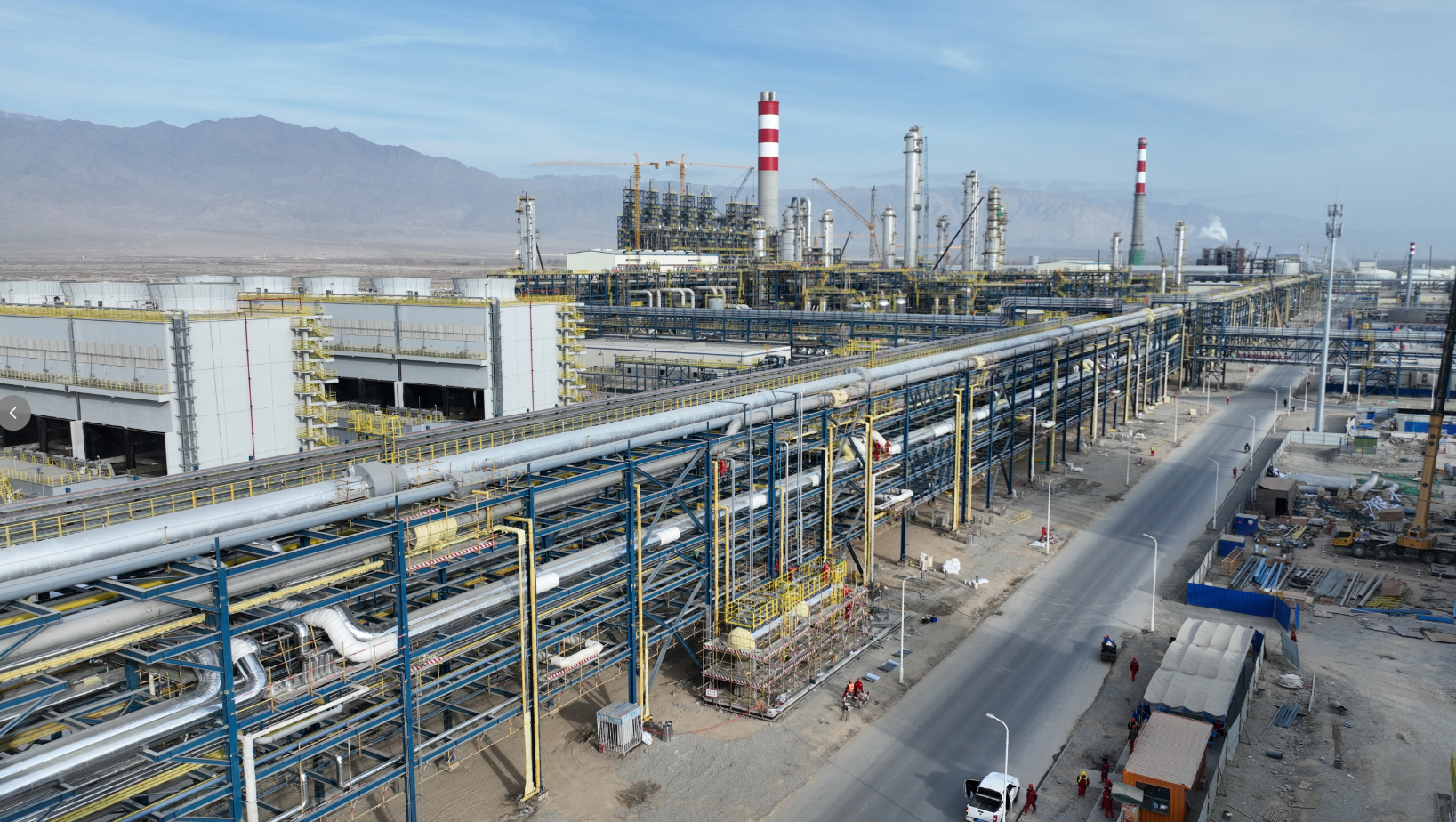 塔里木120万吨/年二期乙烯项目航拍图。独山子石化供图