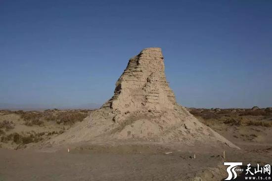 克亚克库都克烽燧遗址现场。新疆文物考古研究所提供