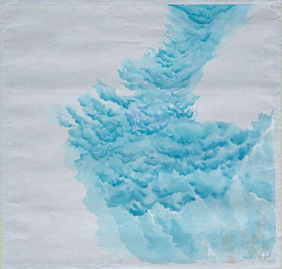 Koczor Attila 阿提拉·科佐（匈牙利）《云》紙質 70cm×70cm