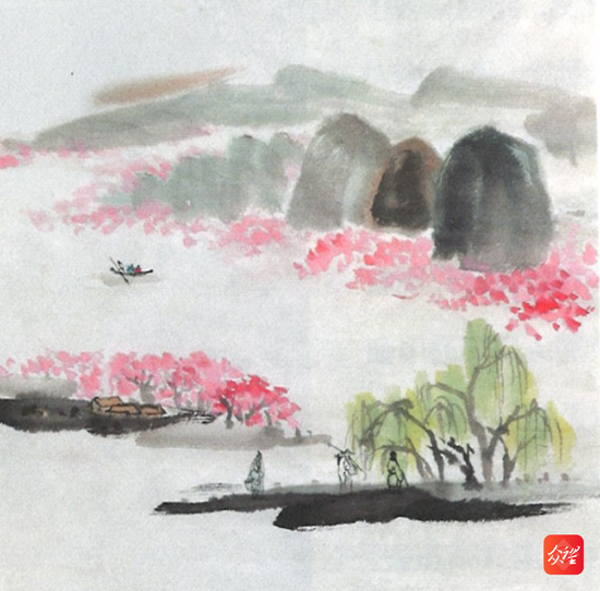 意境十足的王阳明传授心学之景