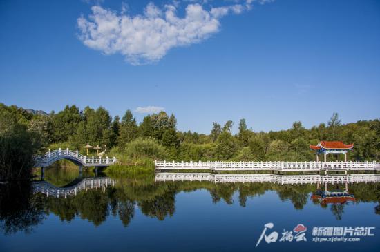 空气清新的温泉县。温泉县文化体育广播电视和旅游局供图