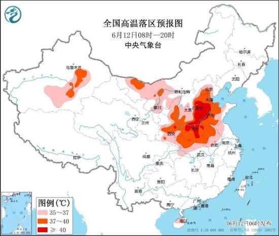 6月极值12日。高温病：日白天