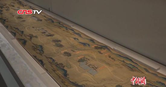 《丝路山水地图》首次全幅展出 沿途211个城市尽收眼底