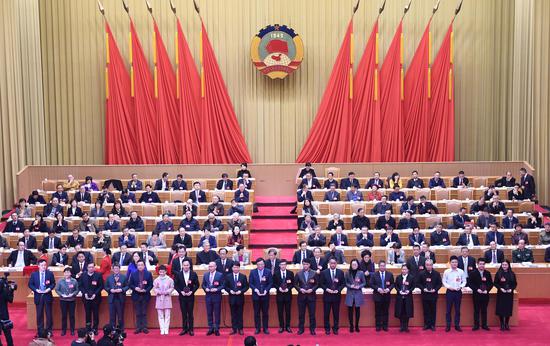 杭州市政协十一届三次会议开幕式现场。王刚 摄