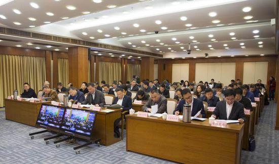 2019年全民科学素质行动计划实施工作电视电话会议。浙江省科协供图