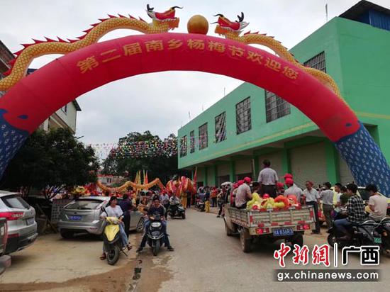 图为杨梅节现场。 图为杨梅节现场。