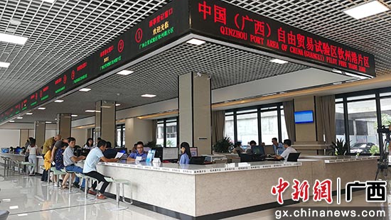 中国(广西)自由贸易区钦州港片区综合服务中心。翟李强 摄