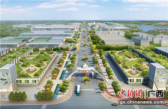 横县健康特色农产品加工产业园效果图。 横县健康特色农产品加工产业园效果图。