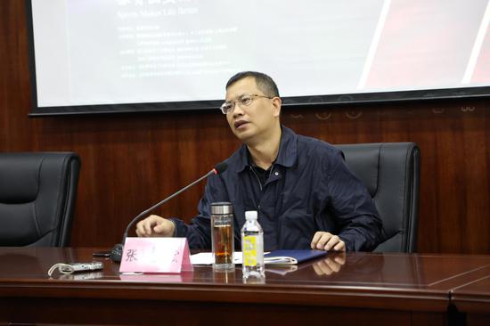 图为:温州市体育局局长张志宏 见习记者 王伟臣