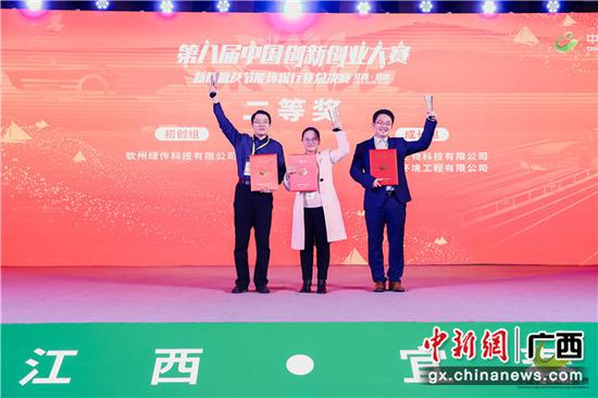 初创组二等奖选手领奖 初创组二等奖选手领奖