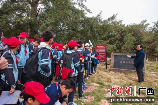 图为骆越历史文化研学旅行活动现场
