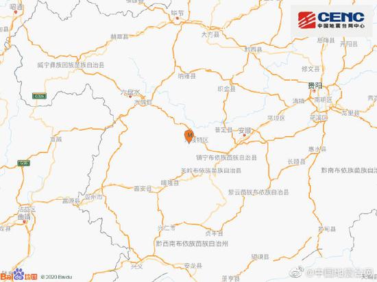 图片来源:中国地震台网官方微博