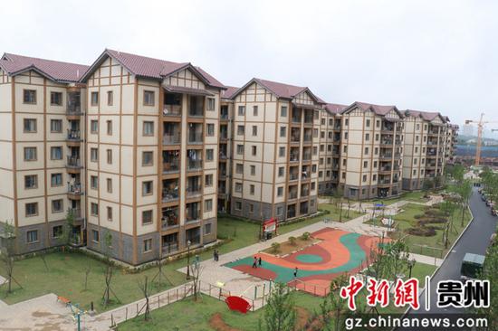 柏杨林安置点环境优美 七星关区融媒体中心供图