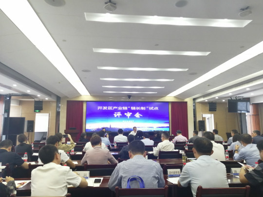 2020浙江省开发区产业链“链长制”试点评审会现场。 王迎 摄
