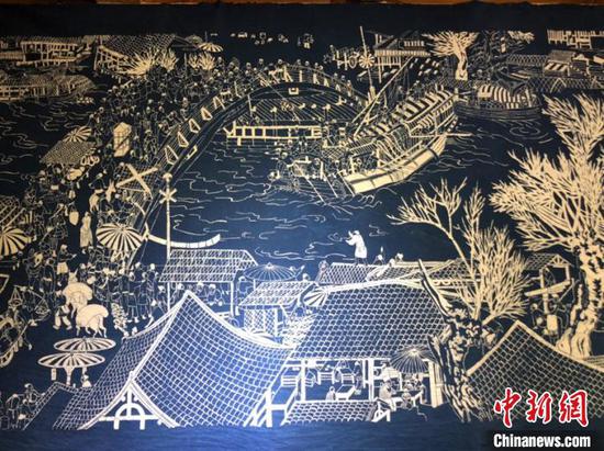 图为非遗展示。 张伟 摄 图为非遗展示。 张伟 摄