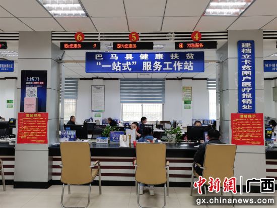 图为巴马一站式服务窗口 覃翠竹摄