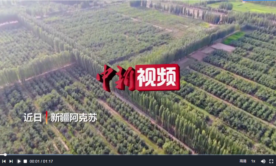 新疆42万亩冰糖心苹果大丰收