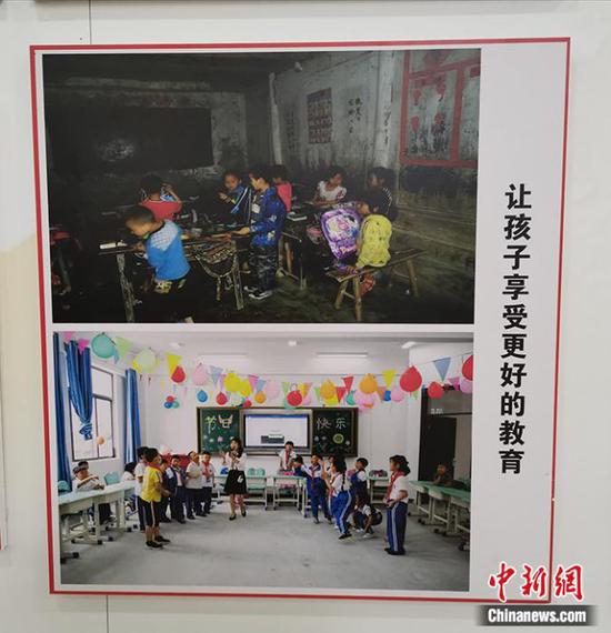 易地搬迁群众今昔生活对比。中新网记者 宋宇晟 摄 易地搬迁群众今昔生活对比。中新网记者 宋宇晟 摄