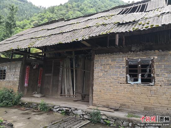 图为吴兰兰家的老房子