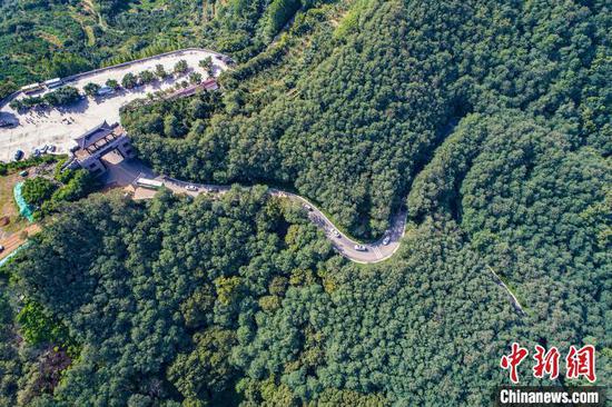资料图:山东省日照市五莲县一处公路。五莲县委供图 资料图:山东省日照市五莲县一处公路。五莲县委供图
