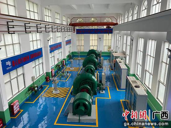 图为峒牌水电站主厂房全貌。靖西融媒体中心供图 边陲重镇广西靖西全力打好“绿色能源牌”