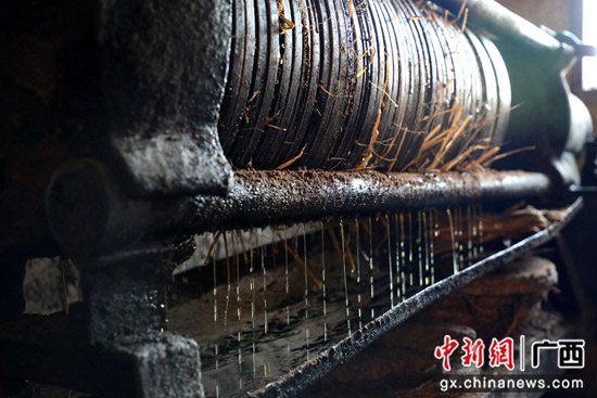 桂林荔浦村庄传统榨油坊开“榨” 传承半个世纪
