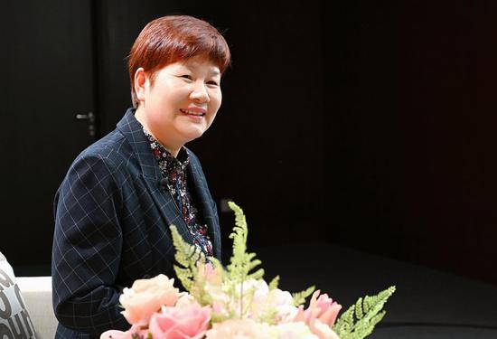 浙江省政协委员、杭州电子科技大学教授潘亚岚。张茵摄